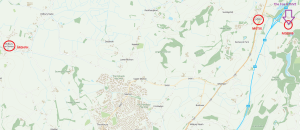 Map of fox hunt final locations